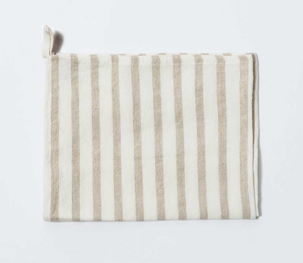 Striped kitchen towel