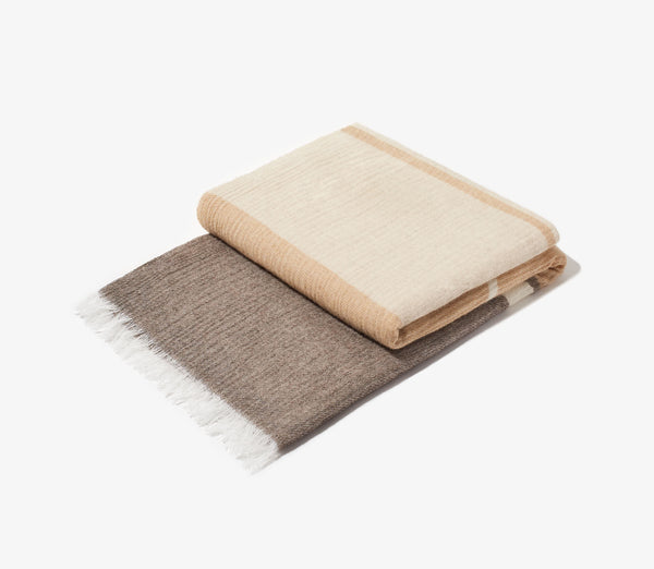 Cashmere Stripe Throw -